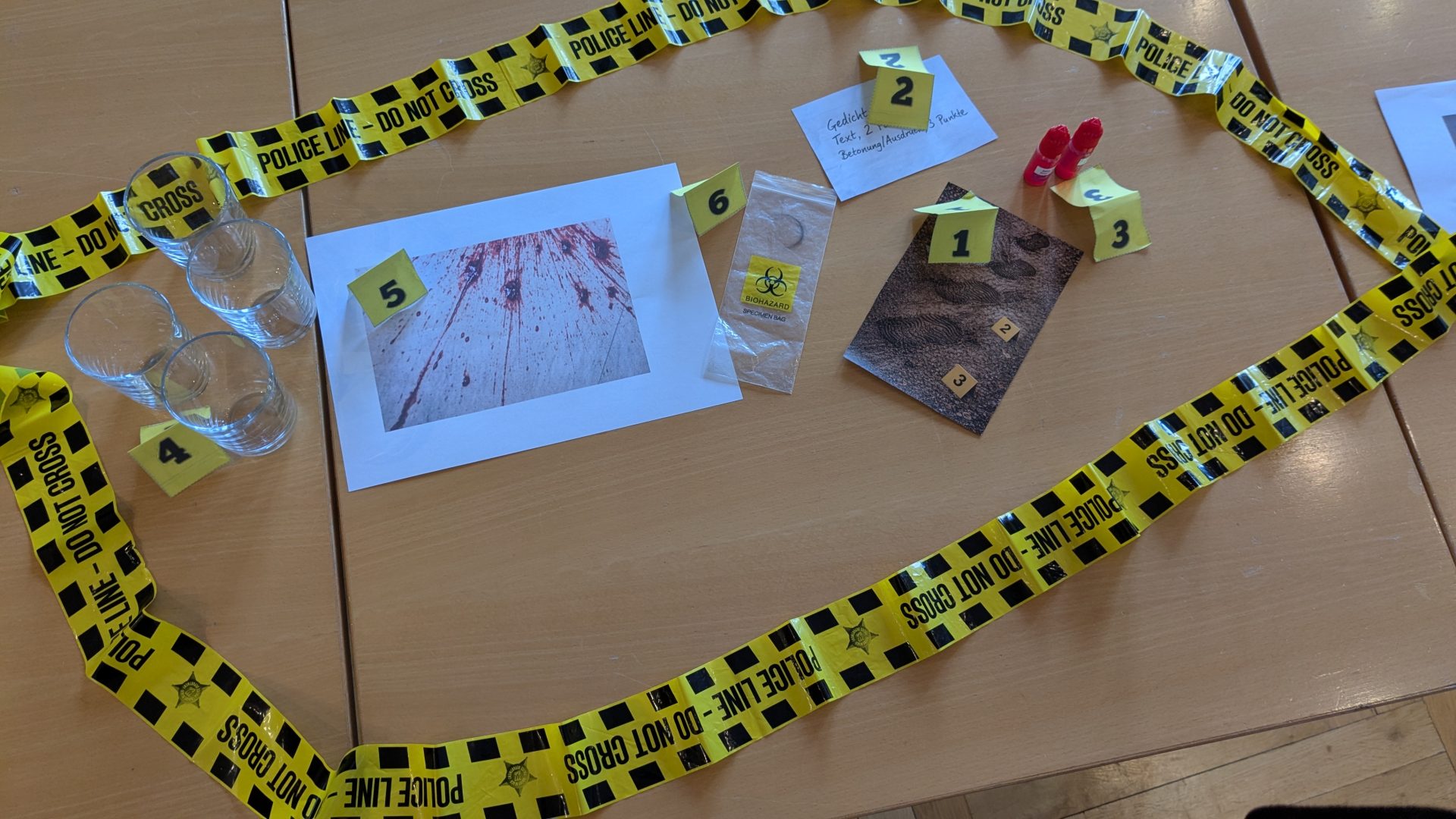 ScienceLab Kriminalistik-Workshop-Tatort